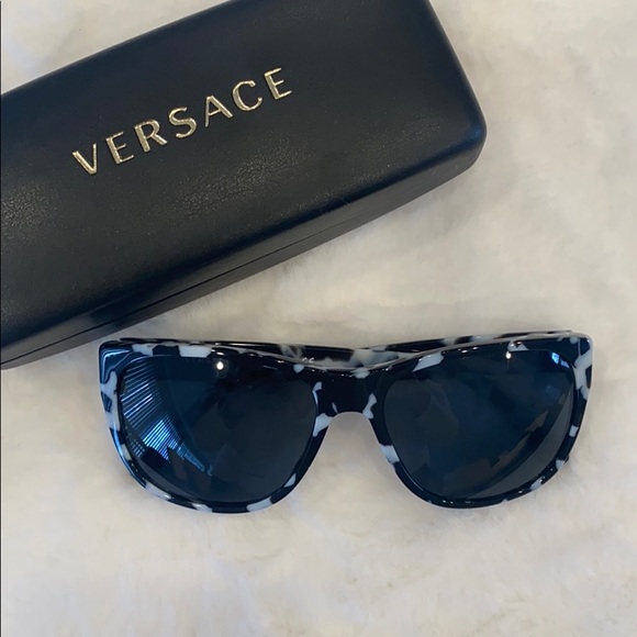 NEW Versace Sunglasses Black & White main image 3